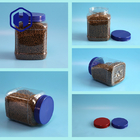 बिस्कुट नट चॉकलेट पैकिंग प्लास्टिक जार वाइड माउथ स्क्वायर 1930ml 65oz
