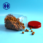 स्क्रू ढक्कन के साथ 1480 मिलीलीटर 50oz स्क्वायर पीईटी प्लास्टिक जार कॉफी पाउडर खाद्य पैकेजिंग