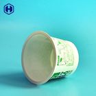 फ्रीज़र उपयोग IML कप छोटे गोल प्लास्टिक कंटेनर प्रतिरोधी खरोंच