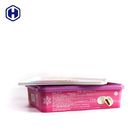 0.45KGS खाद्य ग्रेड स्क्वायर IML बॉक्स / प्लास्टिक केक कंटेनर स्क्रैच प्रतिरोधी