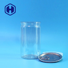 गोल 16.9oz आसान ओपन प्लास्टिक पीईटी 500 मिलीलीटर स्नैक्स सूखी जामुन मूंगफली के लिए कर सकते हैं