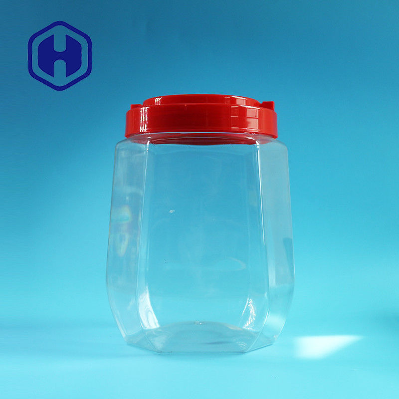 स्क्रू लिड वाइड माउथ के साथ 2480ml बड़े आकार के लीक प्रूफ प्लास्टिक जार