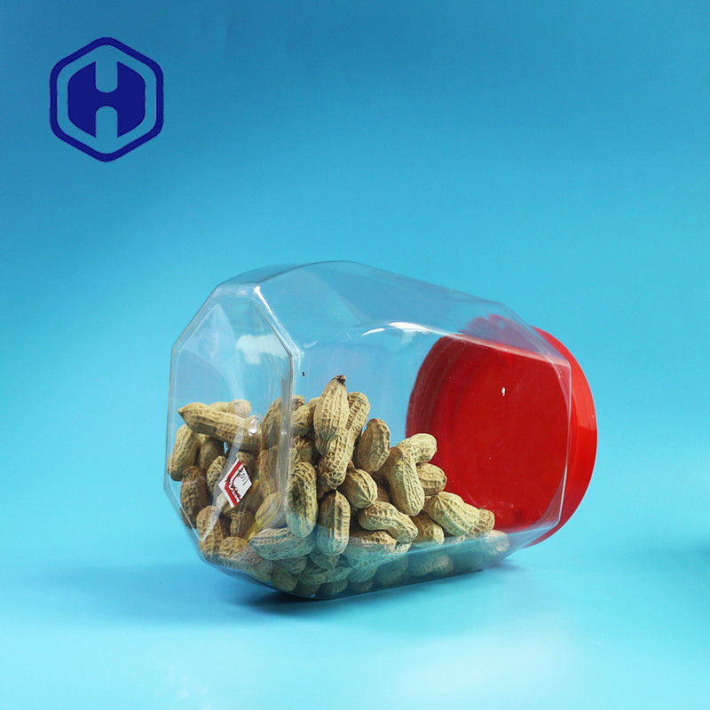 स्क्रू लिड वाइड माउथ के साथ 2480ml बड़े आकार के लीक प्रूफ प्लास्टिक जार