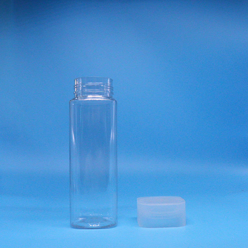 स्नैक कैंडी स्पष्ट वर्ग चौड़ा मुंह खाद्य ग्रेड पीईटी प्लास्टिक जार स्क्रू शीर्ष ढक्कन