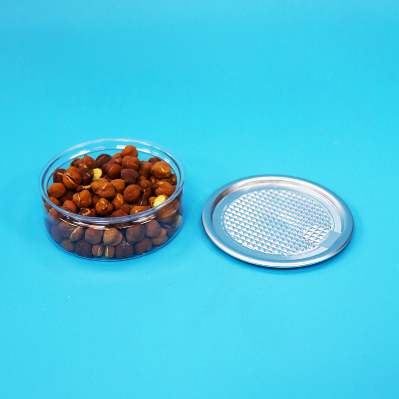 Tin Easy Open End Round Plastic PET Can For Food Candy Cookies Snack Packaging टिन आसान ओपन एंड गोल प्लास्टिक पीईटी डिब्बा खाद्य के लिए कैंडी कुकीज़ स्नैक पैकेजिंग