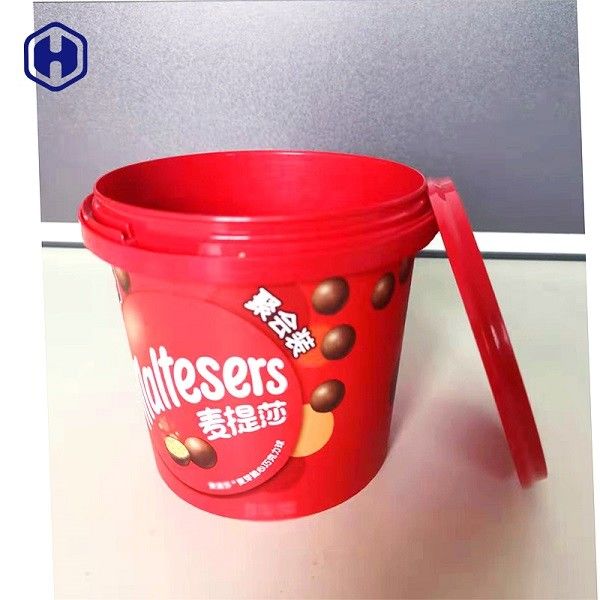 खाद्य सुरक्षित IML बाल्टी 1340ml रंगीन चॉकलेट बिस्कुट पैकिंग