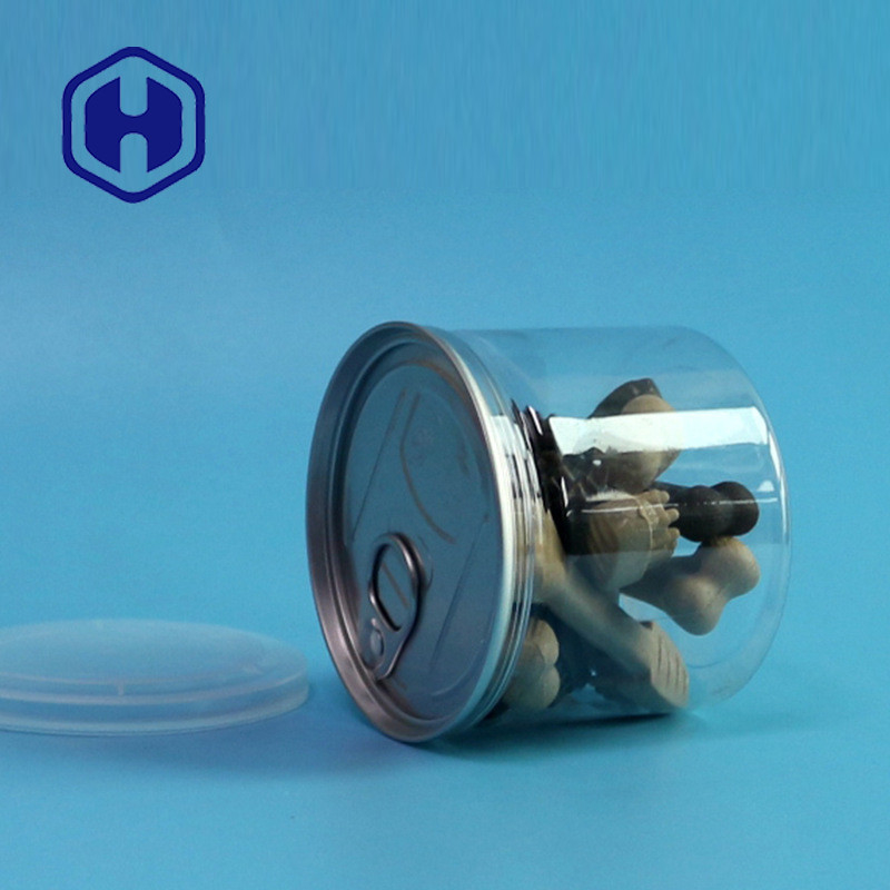 307 # 280 मिलीलीटर प्लास्टिक के डिब्बे पीईटी ईओई ढक्कन कैनिंग समुद्री भोजन कैवियार अदरक अखरोट बादाम साफ़ करें