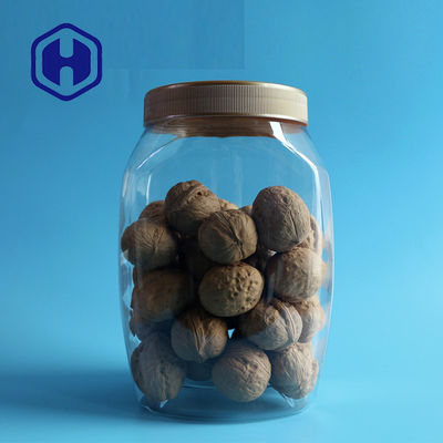 110 मिमी पारदर्शी 2600 मिलीलीटर बड़ा प्लास्टिक जार लॉलीपॉप पालतू भोजन पेंच शीर्ष: