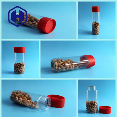 1236 एमएल पीईटी कैन ओवल लॉन्ग बिग कैनिंग ट्रांसपेरेंट नट्स कस्टम स्टैकेबल प्लास्टिक जार