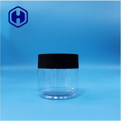 400ml गोल खाद्य ग्रेड पीईटी प्लास्टिक जार खाद्य के लिए तितली मटर लोटस बीज सागो मकई