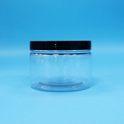 छोटे सील करने योग्य लीक प्रूफ पारदर्शी पीईटी प्लास्टिक गोल खाद्य ग्रेड कुकी स्वीट जार