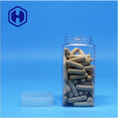 पारदर्शी वर्ग मूंगफली का मक्खन जेली चाय के पत्ते मूंगफली प्लास्टिक पीईटी जार फ्लैट पेंच शीर्ष ढक्कन