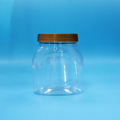 पारदर्शी व्यापक मुंह प्लास्टिक पीईटी जार खाद्य नूडल्स बिस्किट कैंडी पैकेजिंग के लिए