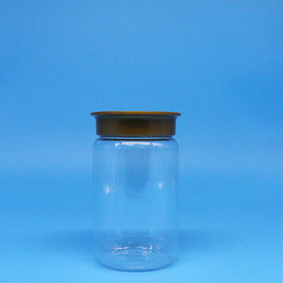 पानी की क्षमता 399ml / 13.5oz गोल पीईटी जार 100% एयरटाइट लाभ