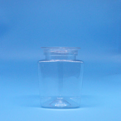 खाद्य ग्रेड कुकी खाद्य कैंडी त्रिकोण आकार पीईटी प्लास्टिक पारदर्शी जार स्पष्ट ढक्कन