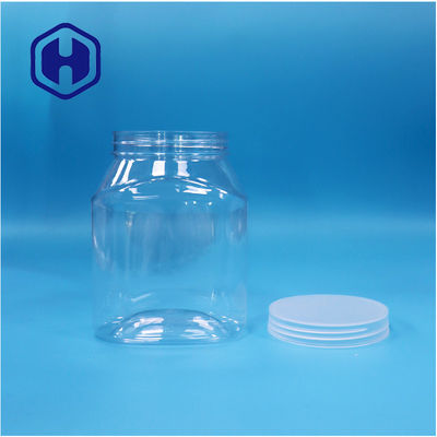 अंडाकार अद्वितीय आकार प्लास्टिक पालतू नट्स फल मिर्च कैंडी जार फ्लैट पेंच ढक्कन