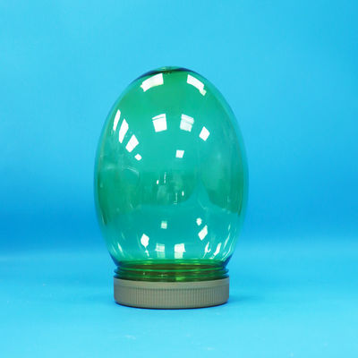 पारदर्शी अनोखा आकार प्लास्टिक पीईटी खाद्य ग्रेड नट्स पिस्ता जार पेंच ढक्कन के साथ