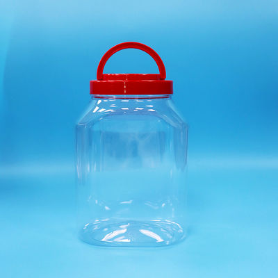 पारदर्शी प्लास्टिक पीईटी व्यापक मुंह जार खाद्य नूडल्स बिस्किट कैंडी पैकेजिंग के लिए