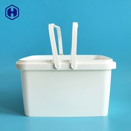 Microwavable छोटे वर्ग प्लास्टिक कंटेनर गर्मी प्रतिरोधी मुद्रण