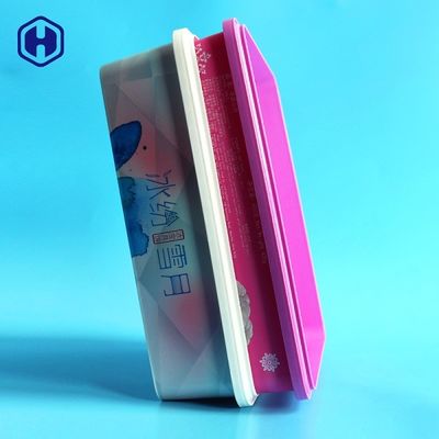 पतली दीवार IML बॉक्स हल्के रंगीन वर्ग प्लास्टिक खाद्य कंटेनर