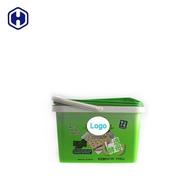 विरोधी नकली प्लास्टिक कुकी कंटेनरों IML सजावट 2.8L