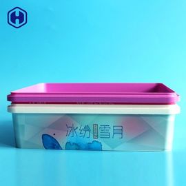 Stackable IML स्ट्रॉन्ग फूड स्नैक पैकेजिंग पीपी प्लास्टिक माइक्रोवेव सेफ