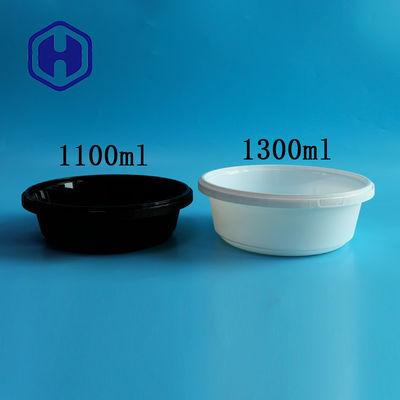 37oz 44oz 51oz गोल प्लास्टिक खाद्य भंडारण कंटेनर स्टैकेबल स्पिल प्रूफ