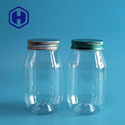 क्लियर राउंड स्वीट साल्ट नट्स लीक प्रूफ प्लास्टिक जार 400ml 125mm हाइट