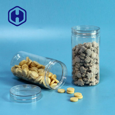 8.5oz लीक प्रूफ प्लास्टिक जार बोनबोन मिठाई छोटी पैकेजिंग 250 मिलीलीटर