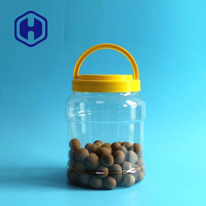 वाइड माउथ अचार कैंडी बड़े प्लास्टिक जार ढक्कन के साथ 80.5oz बीपीए फ्री फूड ग्रेड