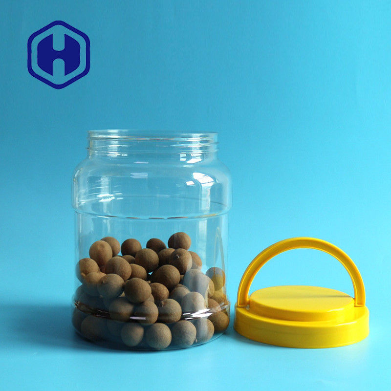 वाइड माउथ अचार कैंडी बड़े प्लास्टिक जार ढक्कन के साथ 80.5oz बीपीए फ्री फूड ग्रेड