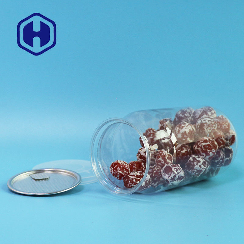 मिठाई समुद्री भोजन सूखी खाद्य पैकेजिंग खाली प्लास्टिक पीईटी ढक्कन कस्टम मेड 24oz . के साथ कर सकते हैं