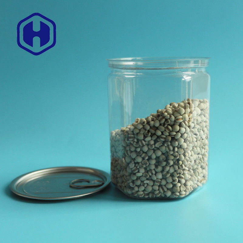 खाद्य थोक पैकेजिंग के लिए हेक्सागोनल 520 मिलीलीटर बीपीए फ्री आसान ओपन पीईटी खाली प्लास्टिक कर सकते हैं: