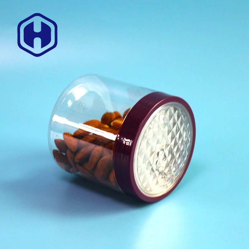 12.8oz 305# काजू खजूर एयरटाइट पीईटी आसानी से स्क्रू कैप के साथ प्लास्टिक पैकेजिंग खोल सकते हैं