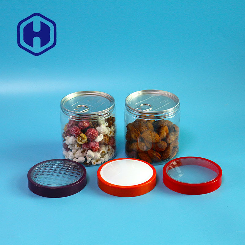 12.8oz 305# काजू खजूर एयरटाइट पीईटी आसानी से स्क्रू कैप के साथ प्लास्टिक पैकेजिंग खोल सकते हैं