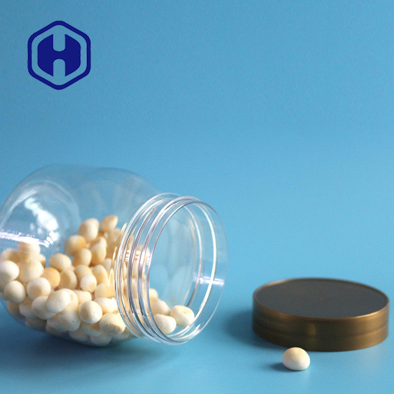 डिस्पोजेबल सील करने योग्य पेंच ढक्कन प्लास्टिक पैकेजिंग जार 11 ऑउंस बच्चों के लिए खाद्य पूरक