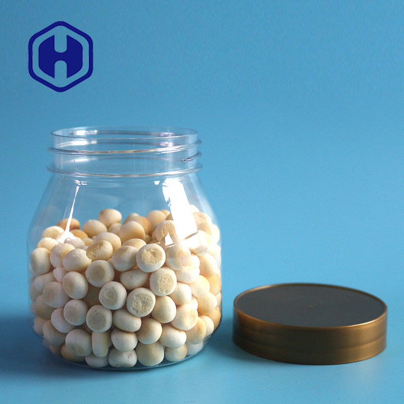 डिस्पोजेबल सील करने योग्य पेंच ढक्कन प्लास्टिक पैकेजिंग जार 11 ऑउंस बच्चों के लिए खाद्य पूरक