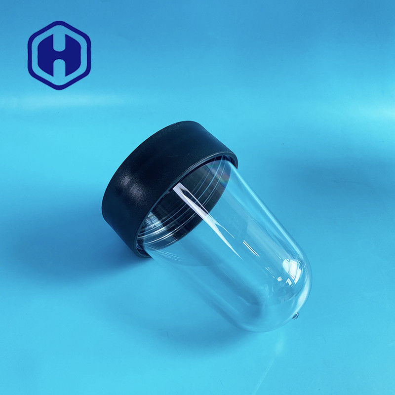 1000 मिलीलीटर पीईटी बोतल प्रीफॉर्म 307# पारदर्शी पेंच ढक्कन प्लास्टिक कैन मोटी दीवार चौड़ा मुंह 83mm