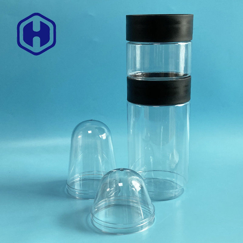 1000 मिलीलीटर पीईटी बोतल प्रीफॉर्म 307# पारदर्शी पेंच ढक्कन प्लास्टिक कैन मोटी दीवार चौड़ा मुंह 83mm