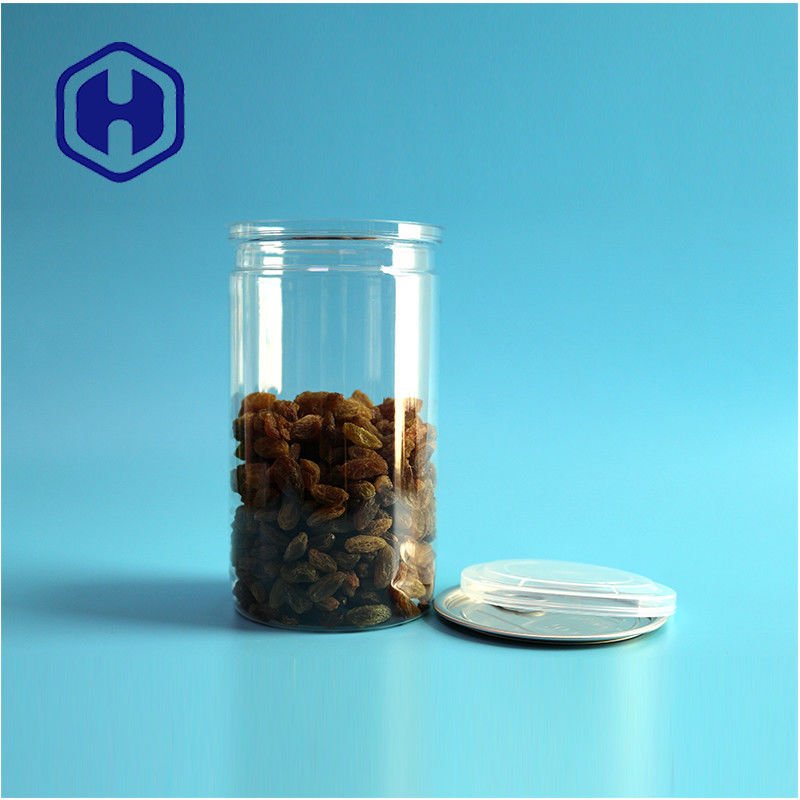 500 मिलीलीटर अनुकूलित डिजाइन स्नैक खाद्य उत्पाद पुनः प्रयोज्य पीईटी प्लास्टिक डिब्बे खाद्य पैकेजिंग के लिए