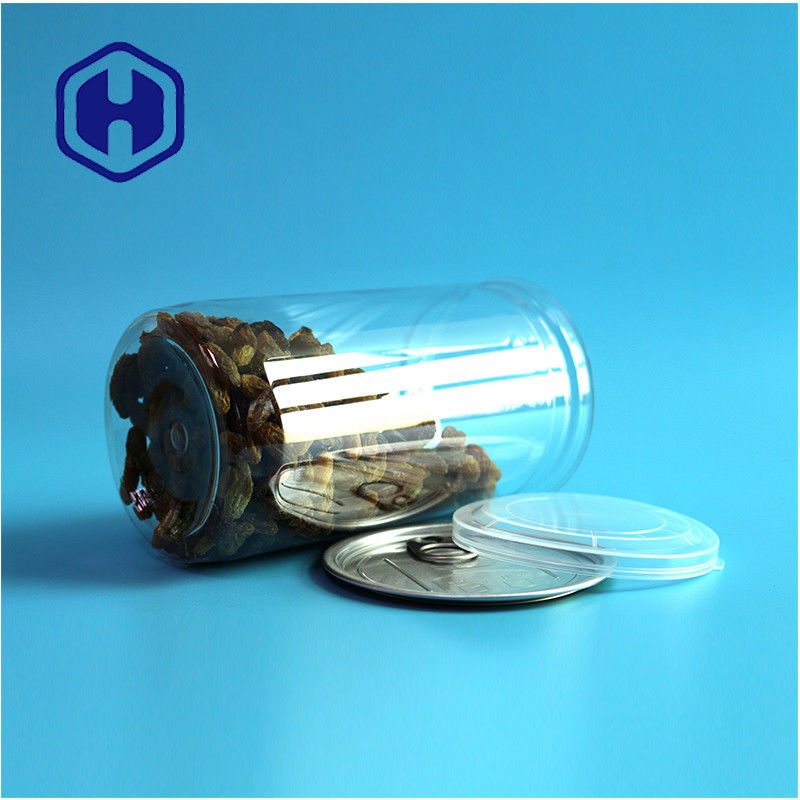 500 मिलीलीटर अनुकूलित डिजाइन स्नैक खाद्य उत्पाद पुनः प्रयोज्य पीईटी प्लास्टिक डिब्बे खाद्य पैकेजिंग के लिए