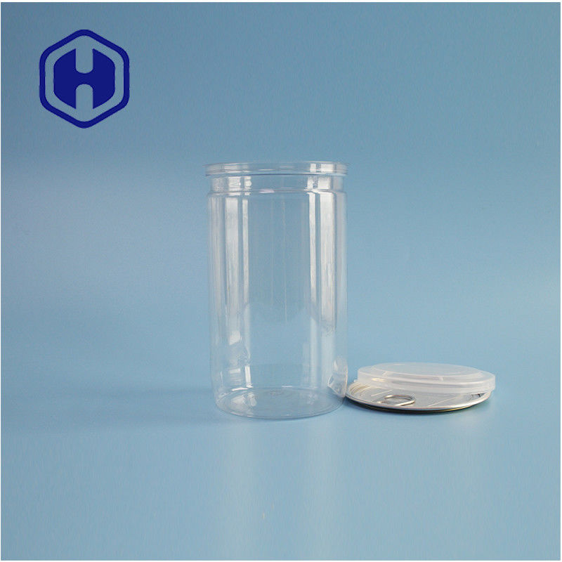 मसालेदार स्नैक्स आसान खोलना 307# आसान खाद्य पैकेजिंग के लिए पीईटी बेलनाकार डिब्बे