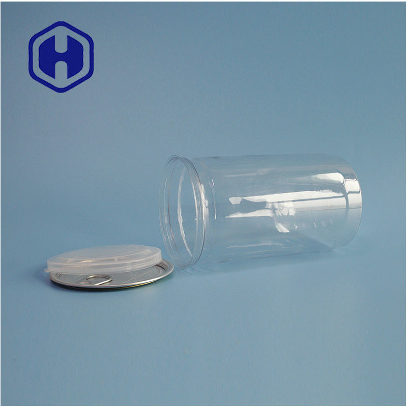 मसालेदार स्नैक्स आसान खोलना 307# आसान खाद्य पैकेजिंग के लिए पीईटी बेलनाकार डिब्बे