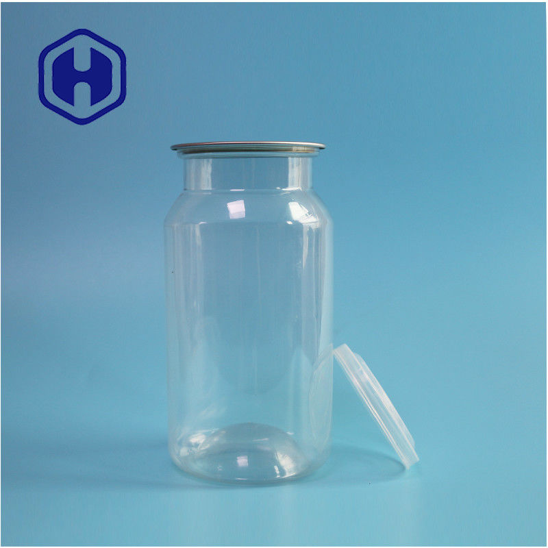 सूखे भोजन और मसालों के लिए साफ पीईटी प्लास्टिक के डिब्बे लीक प्रूफ और आसान ओपन डिजाइन के साथ