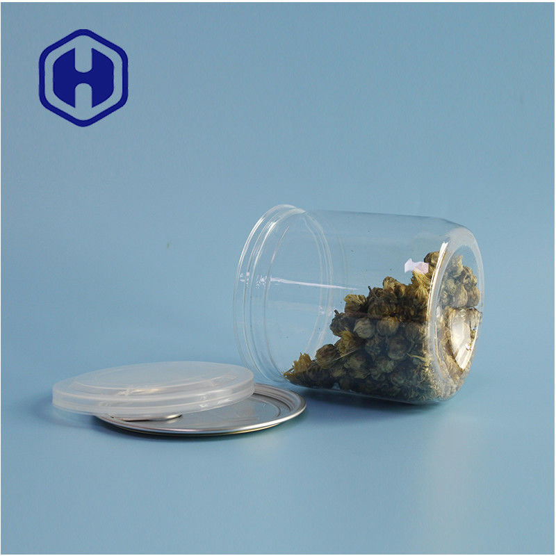 सुपरमार्केट पैकेजिंग आसान खोलने ढक्कन के साथ हवा से अछूता लीक प्रूफ पीईटी प्लास्टिक कुकी डिब्बे