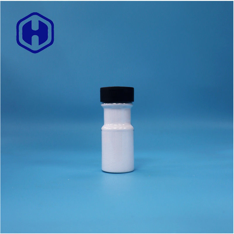 पारदर्शी गोल प्लास्टिक नमक मकई स्टार्च खाद्य ग्रेड मसाला जार फ्लिप टॉप कैप