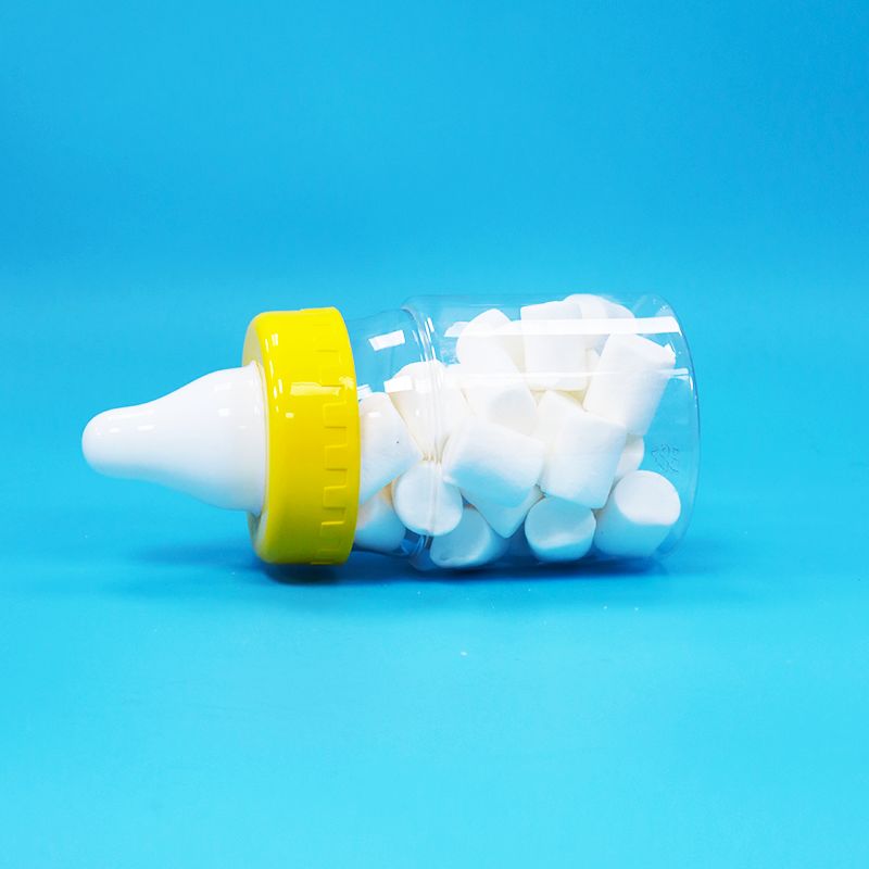 खाद्य ग्रेड पारदर्शी पीईटी प्लास्टिक सील जार पेंच कैप खाद्य कैंडी कुकीज़ के लिए