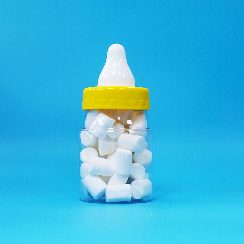 खाद्य ग्रेड पारदर्शी पीईटी प्लास्टिक सील जार पेंच कैप खाद्य कैंडी कुकीज़ के लिए