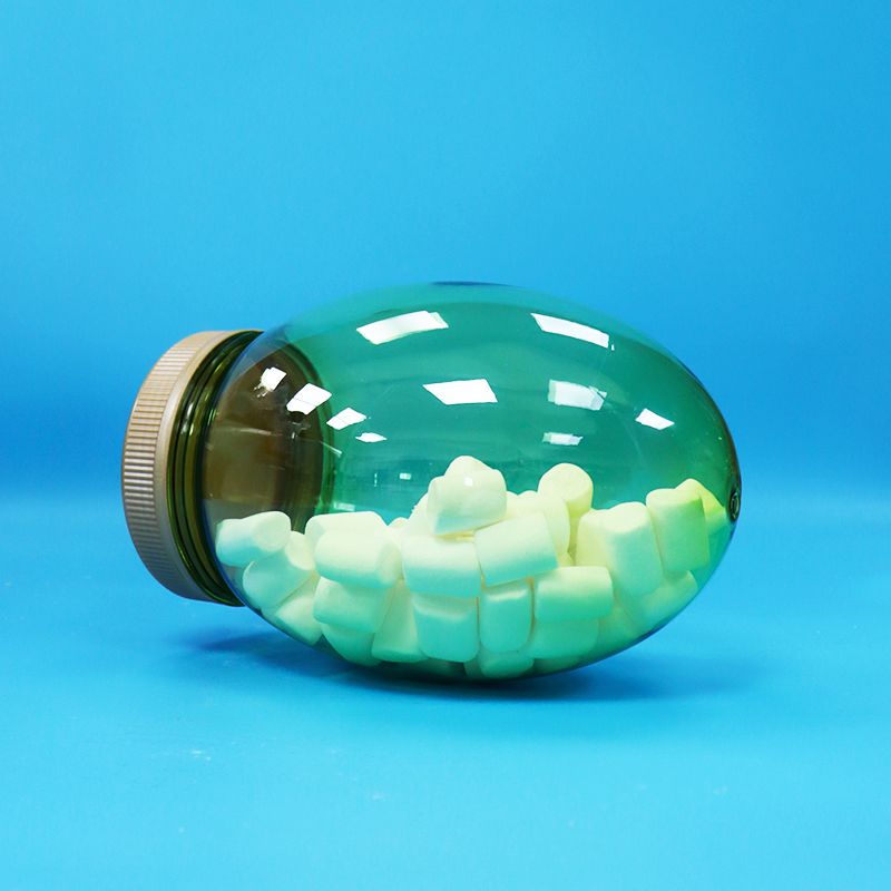 अनोखा आकार स्पष्ट प्लास्टिक पीईटी खाद्य ग्रेड नट्स पिस्ता कैंडी जार पेंच फ्लैट ढक्कन