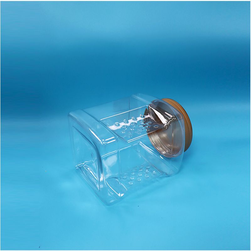 कटे हुए नोरी सूखे लाल बेरी नट्स के लिए पारदर्शी पेंच ढक्कन ग्रिप खाद्य ग्रेड पीईटी जार